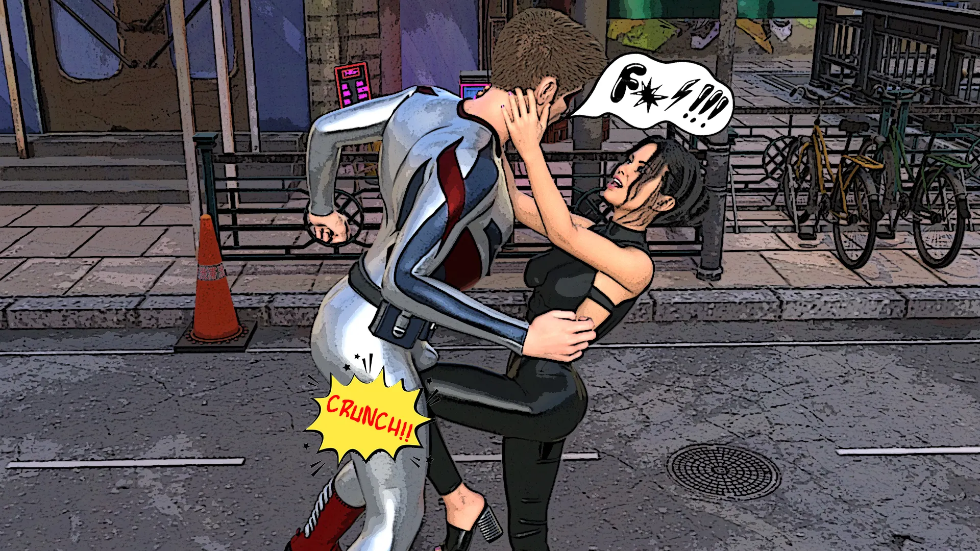 City of Broken Dreams: A Femdom Superhero Game screenshot 12