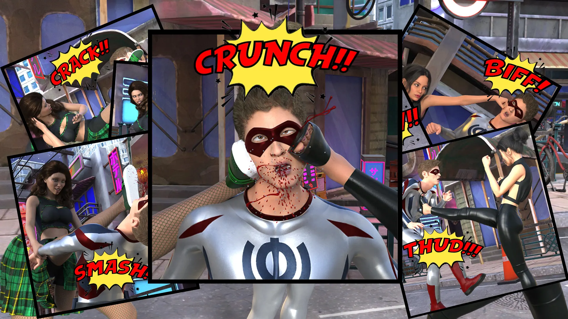 City of Broken Dreams: A Femdom Superhero Game screenshot 15